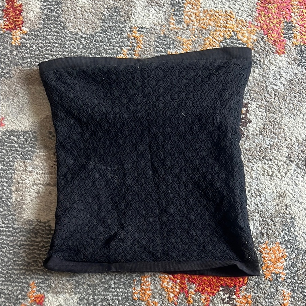 Black Textured Tube Top from Free People